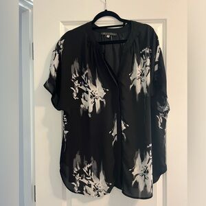 Rose & Olive black and white blouse